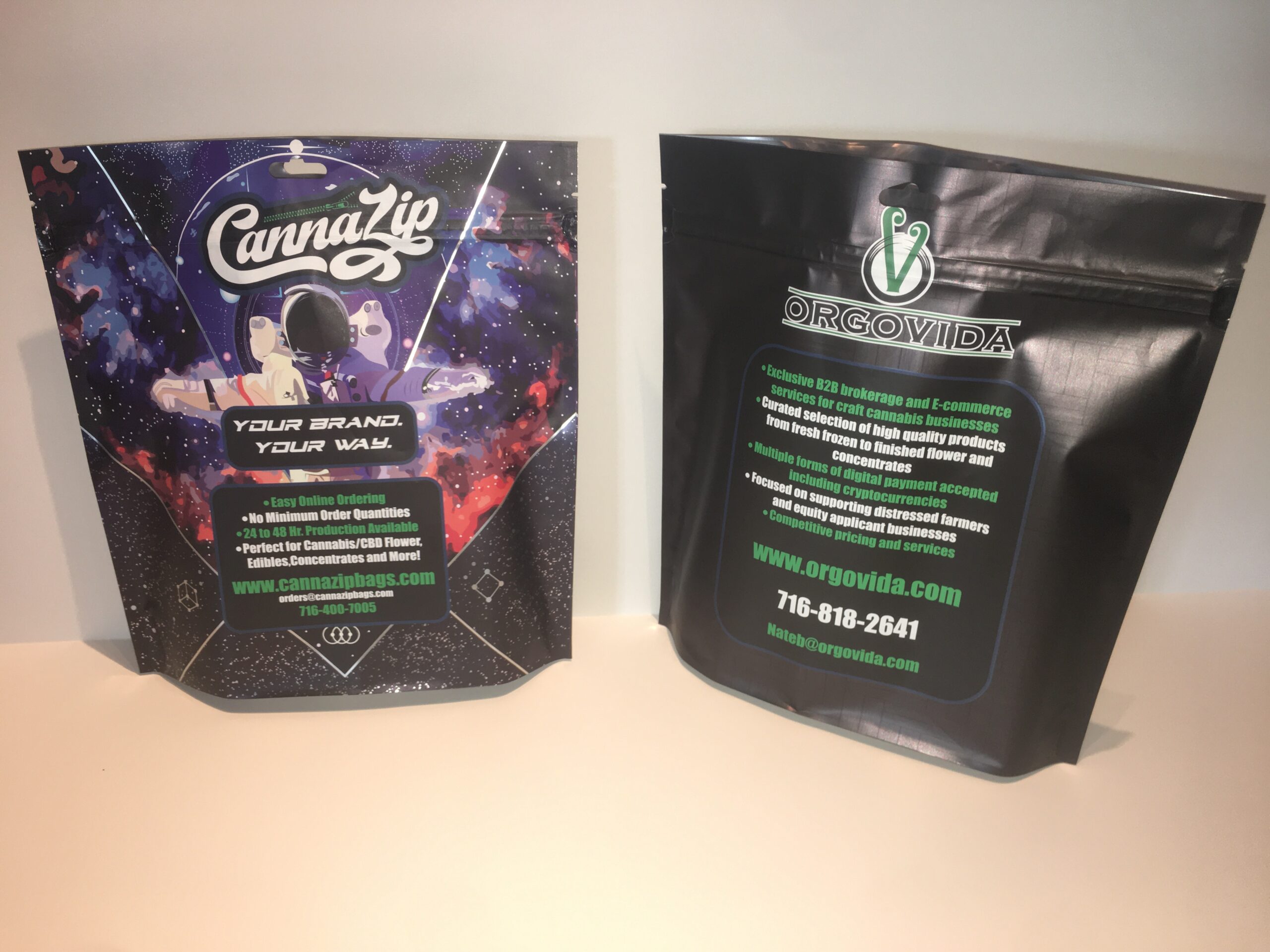 Cannabis Mylar Bags Wholesale with Logo (Free Shipping USA)