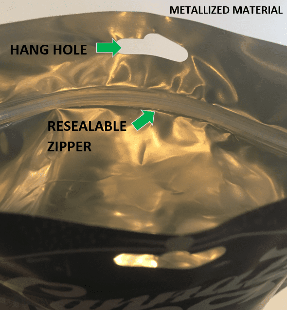 Zipper Hang Hole
