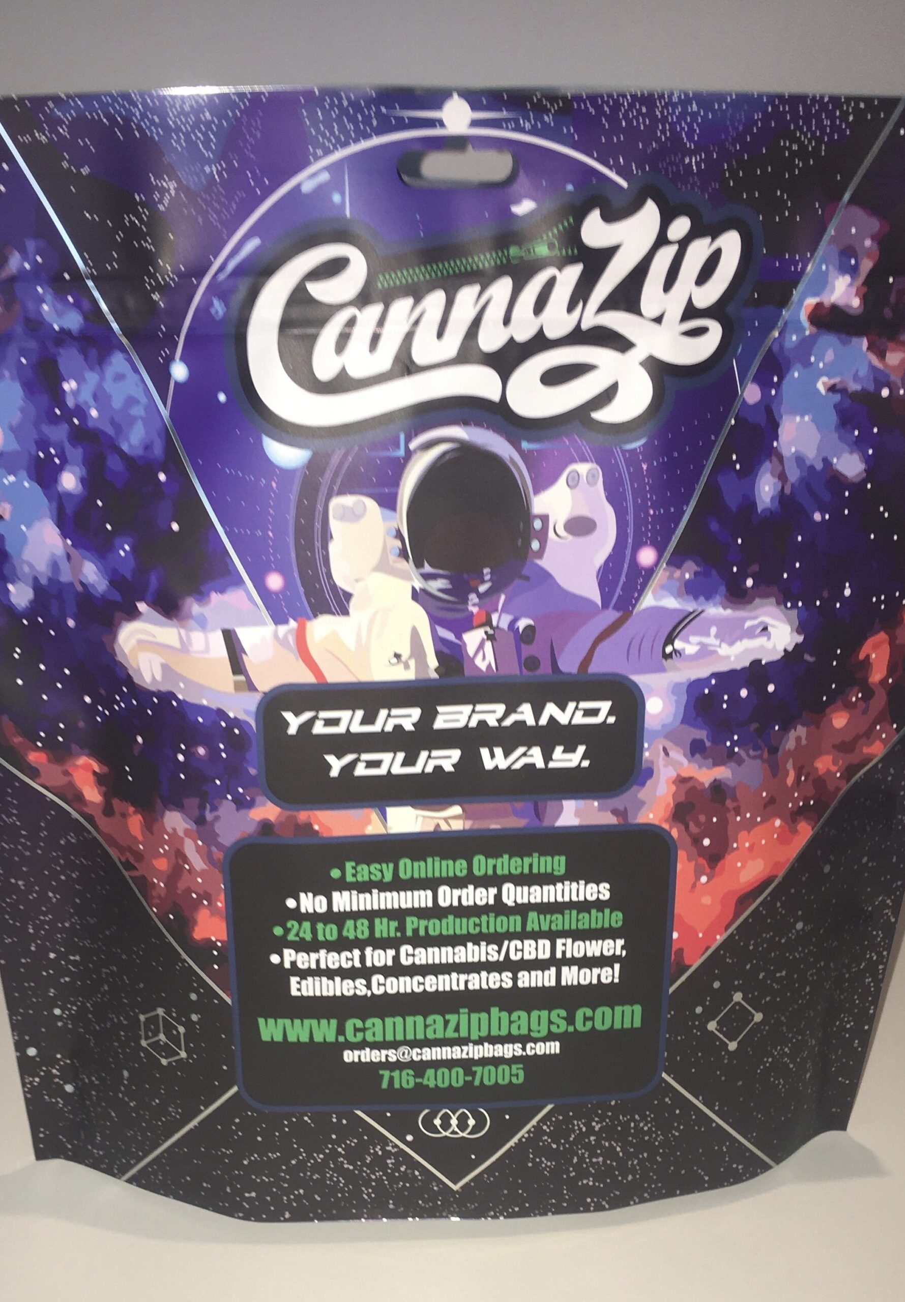 Single Cannazip Layflat Pouch